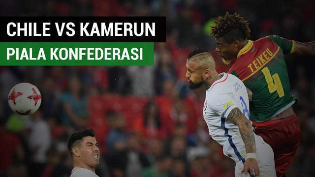 Chile menang 2-0 atas Kamerun dalam lanjutan Piala Konfederasi Grup B.