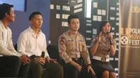 Jumpa pers Police Movie Festival di Gandaria City, Jakarta Selatan, Jumat (8/4/2016). (Sapto Purnomo)