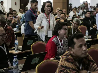 Suasana tes uji kompetensi Seleksi Calon Pimpinan KPK di Pusdiklat Kementerian Sekretaris Negara, Cilandak, Jakarta, Kamis (18/7/2019). Sebanyak 192 kandidat calon pimpinan (capim) Komisi Pemberantasan Korupsi (KPK) mengikuti uji kompetensi tersebut. (Liputan6.com/Faizal Fanani)