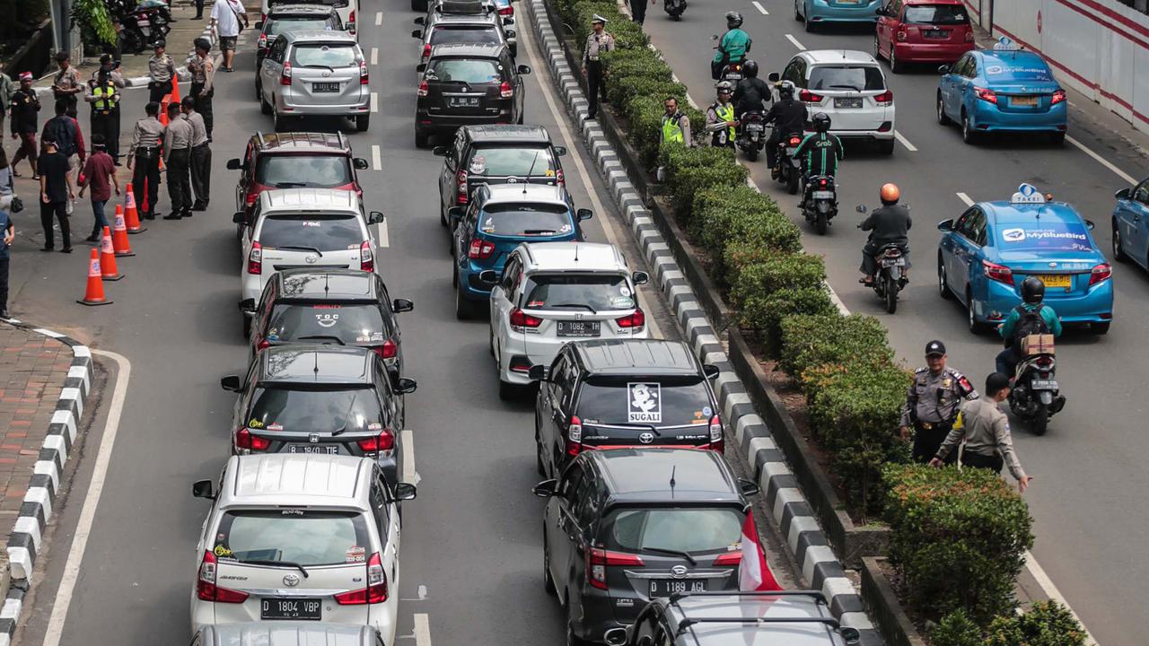 Mobil Massa Aksi Pengemudi Online