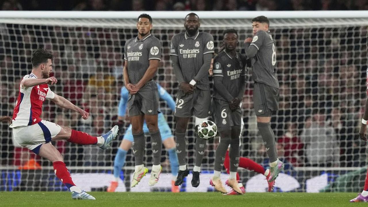 Cerita di Balik 2 Gol Indah Declan Rice Robek Gawang Real Madrid