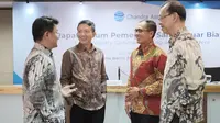 Rapat Umum Pemegang Saham Luar Biasa PT Chandra Asri Pacific Tbk Rabu, 23 Oktober 2024. Anawat Chansaksoong, Strategy &amp; Business Development Director - Jirathpol Sunsap,Manufacturing Director - Edi Rivai, Legal, External Affairs &amp; Circular Economy Director - PholavitThiebpattama, Operation Vice President Director. (Dok TPIA)