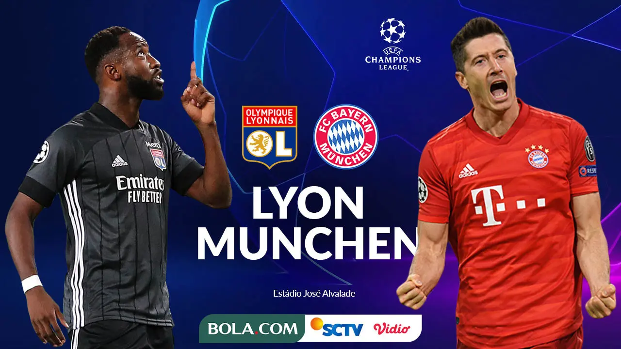 Liga Champions - Olympique Lyon Vs Bayern Munchen - Head to Head