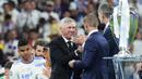 Berkat Kemenangan ini, Real Madrid semakin mempertegas statusnya sebagai raja Liga Champions dengan meraih 14 trofi. (AP/Petr David Josek)