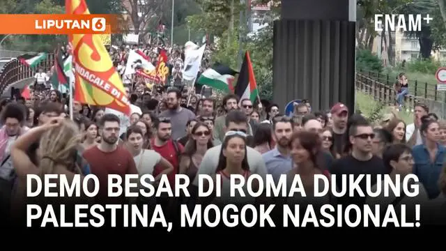 Ribuan orang turun ke jalan di Roma, Italia, untuk menunjukkan solidaritas terhadap Palestina. Para demonstran memblokade jalan tol utama hingga ke Universitas Sapienza, dan memicu mogok nasional 24 jam yang melibatkan transportasi, sekolah, hingga p...