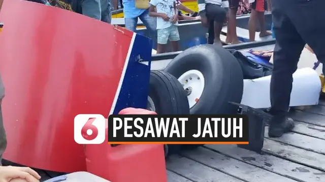 VIDEO: Pesawat Jatuh di Danau Sentani, Pilot Tewas