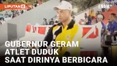 Gubernur NTT Marahi Atlet yang Duduk saat Dirinya Berbicara