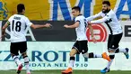 Jose Mouri (tengah) berhasil mencetak gol tunggal kemenangan Parma atas Juventus pada menit ke-60 (AP Photo/Marco Vasini)
