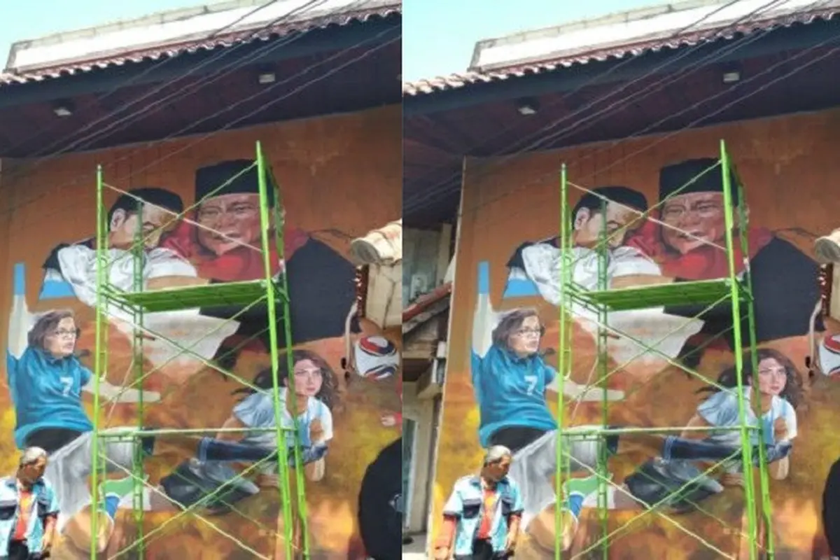 Mural Jokowi-Prabowo