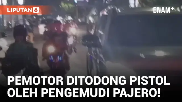 Pengemudi Mitsubishi Pajero Diduga Todong Pistol Ke Pemotor di Semarang