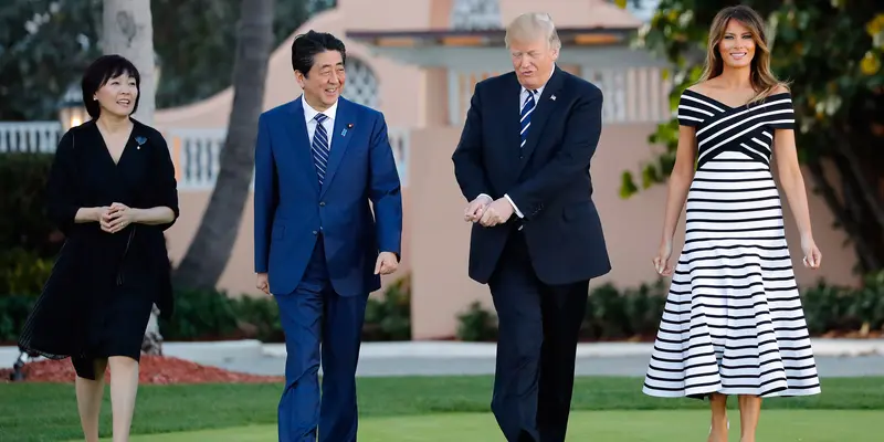Trump Jamu Perdana Menteri Jepang Abe