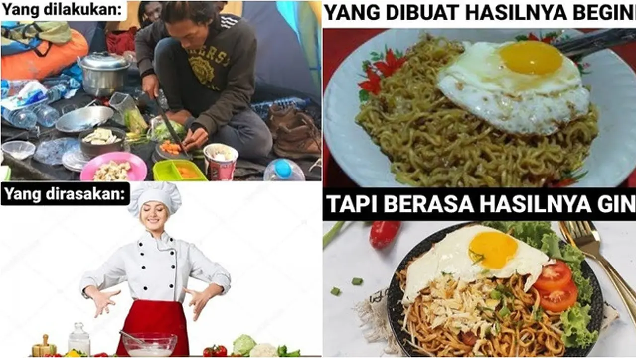 7 Meme Ekspektasi Realita Masak Seperti Koki Handal Ini Bikin Geleng Kepala