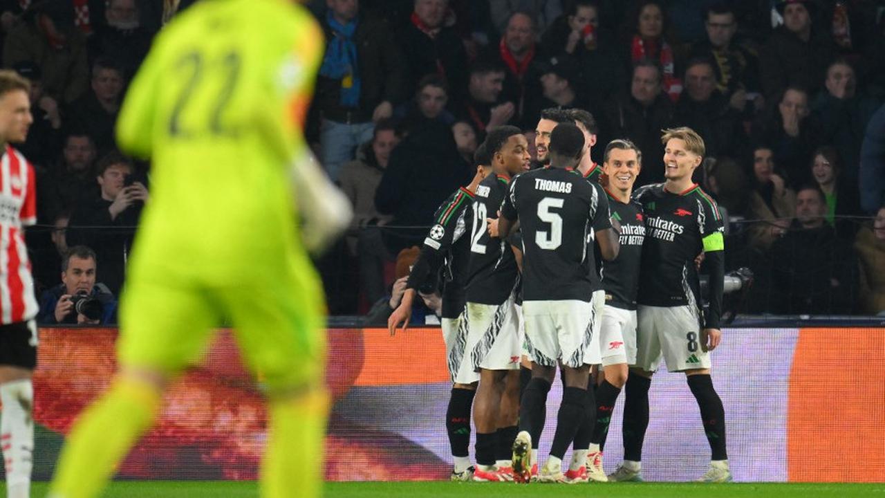 FOTO: Catatkan Kemenangan Bersejarah, Ini Momen Arsenal Bantai PSV Eindhoven dengan Skor 7-1 di Liga Champions