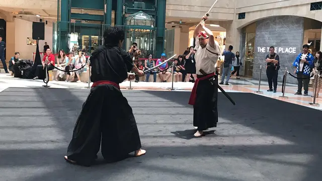 Penampilan Samurai Acara JJM 2019, Plaza Senayan (Liputan6.com/Windy Febriana)