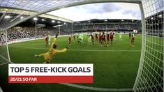 Berita video para pencetak gol free kick terbaik Bundesliga 2020/2021 sejauh ini, salah satunya milik bek Bayern Munchen, David Alaba.