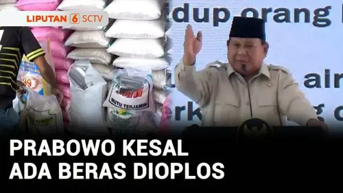 VIDEO: Prabowo Geram! Beras Oplosan Bikin Negara Rugi Rp100 Triliun per Tahun