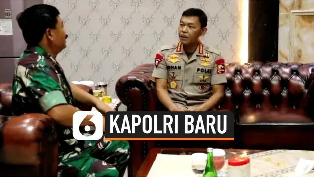 Usai Dilantik Kapolri Jenderal Polisi Idham Aziz menemui Panglima TNI Marsekal TNI Hadi Tjahjanto di kantornya di Jalan Merdeka Barat. Kapolri dan Panglima TNI menggelar pertemuan tertutup .