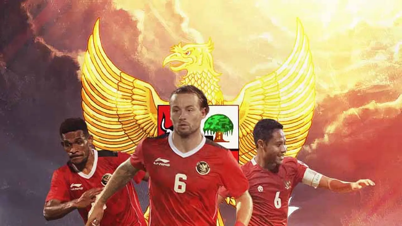Timnas Indonesia - Marc Klok Diapit Evan Dimas dan Ricky Kambuaya