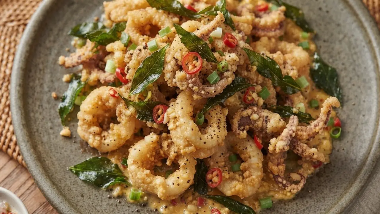 Resep Cumi Crispy Telur Asin