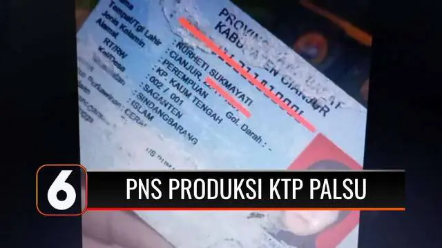 VIDEO: Viral Video PNS Produksi KTP Palsu Seharga Rp 250 Ribu