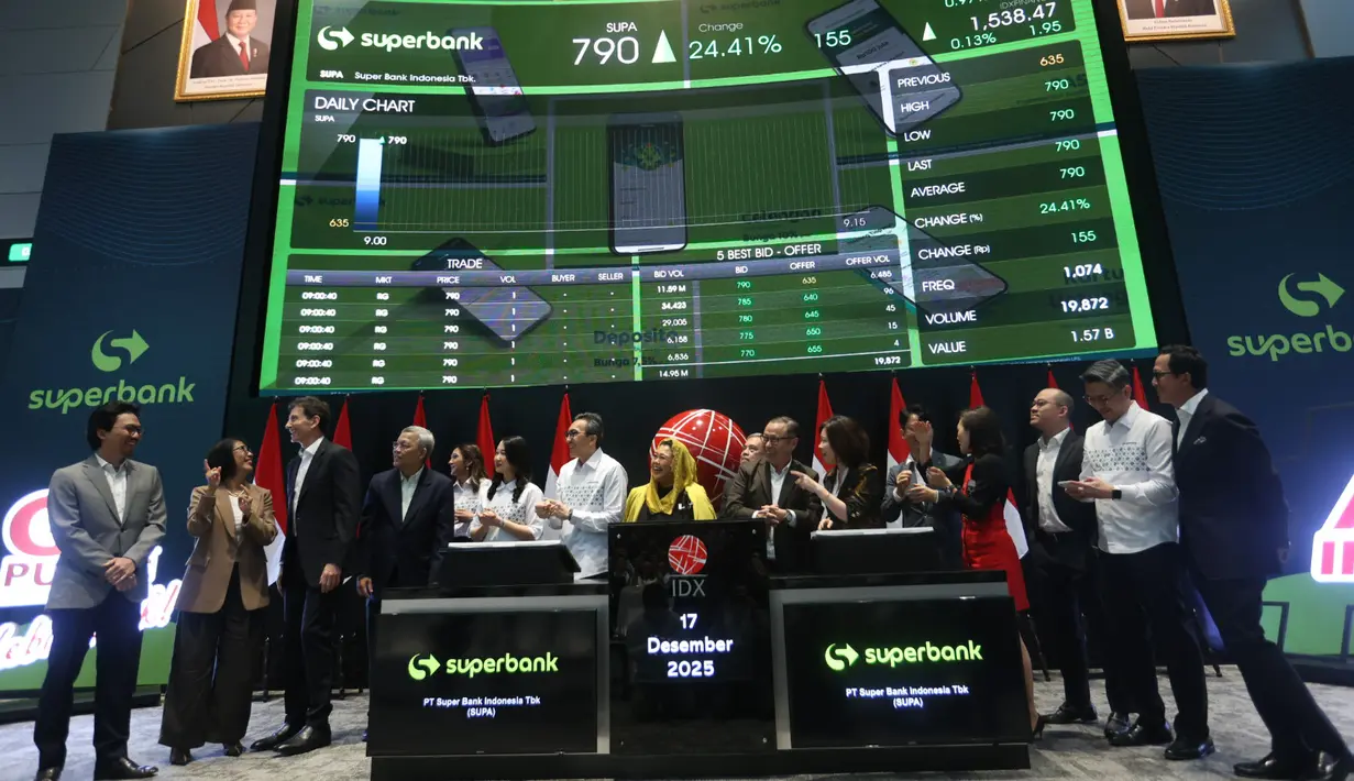 Sucor Sekuritas menilai, lonjakan permintaan tersebut menjadi bukti nyata tingginya antusiasme pasar terhadap prospek SUPA sebagai bank digital. Capaian ini sekaligus mengukuhkan SUPA sebagai salah satu IPO terbesar di sektor perbankan digital di Indonesia, serta mempertegas kuatnya kepercayaan investor terhadap arah transformasi digital industri keuangan nasional. [Fimela/Budy Santoso]