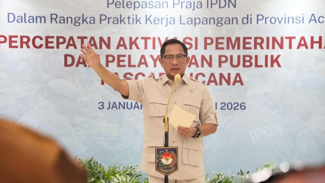 Mendagri Minta Praja IPDN Terapkan Ilmu Bantu Pemulihan Pemerintahan di Daerah Bencana Aceh Tamiang