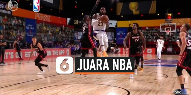 VIDEO: Lakers Menang Gelar NBA Ke-17 Setelah Kalahkan Miami Heat