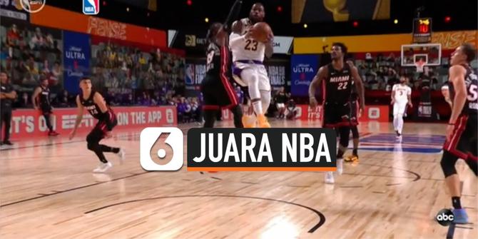 VIDEO: Lakers Menang Gelar NBA Ke-17 Setelah Kalahkan Miami Heat