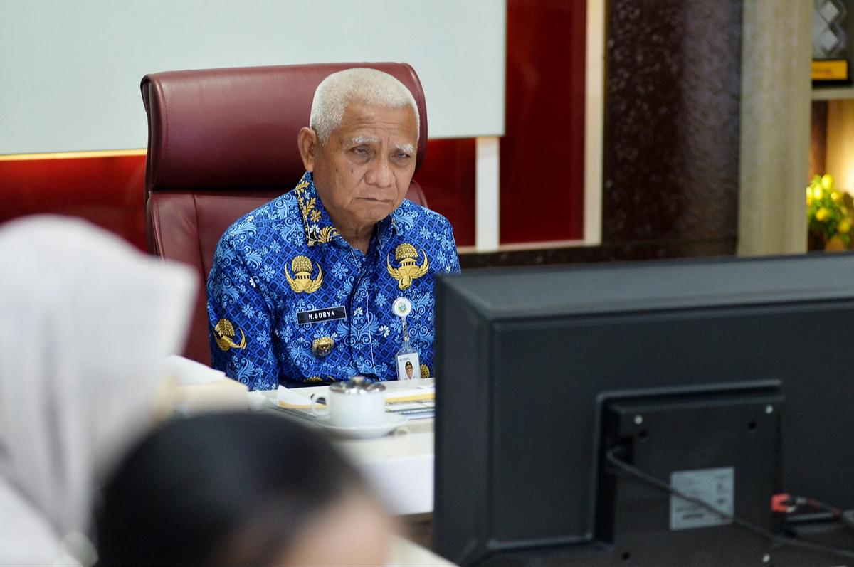 Wagub Sumut Surya mengikuti Rapat Koordinasi Pengendalian Inflasi Tahun 2025