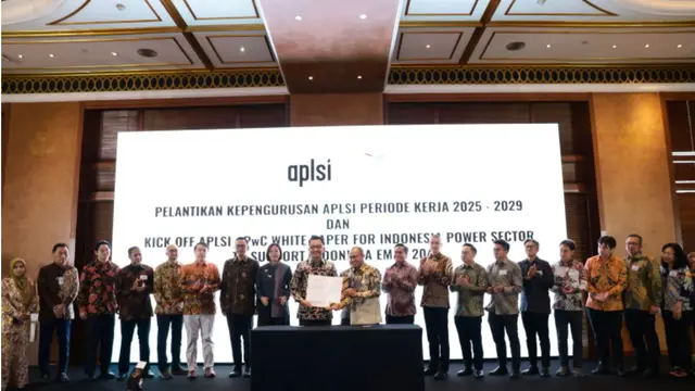 Asosiasi Produsen Listrik Swasta Indonesia (APLSI) resmi melantik Pengurus dan Komite Kerja periode 2025–2029. (Foto: istimewa)
