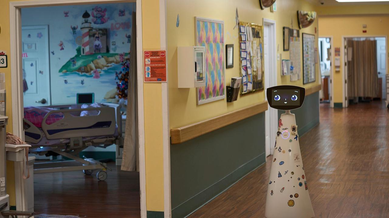 FOTO: Robin, Robot 'Gadis Kecil' yang Temani Pasien Anak di Rumah Sakit