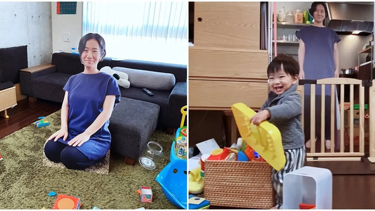 pria di Jepang buat replika istri dari kardus