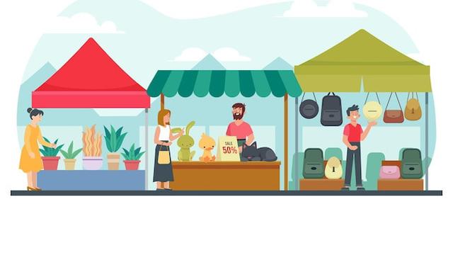 Ilustrasi UKM, usaha kecil menengah