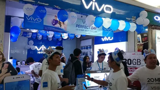 Kemeriahan Vivo V5s Perfect Day di ITC Roxy Mas, Jakarta. Liputan6.com/Iskandar