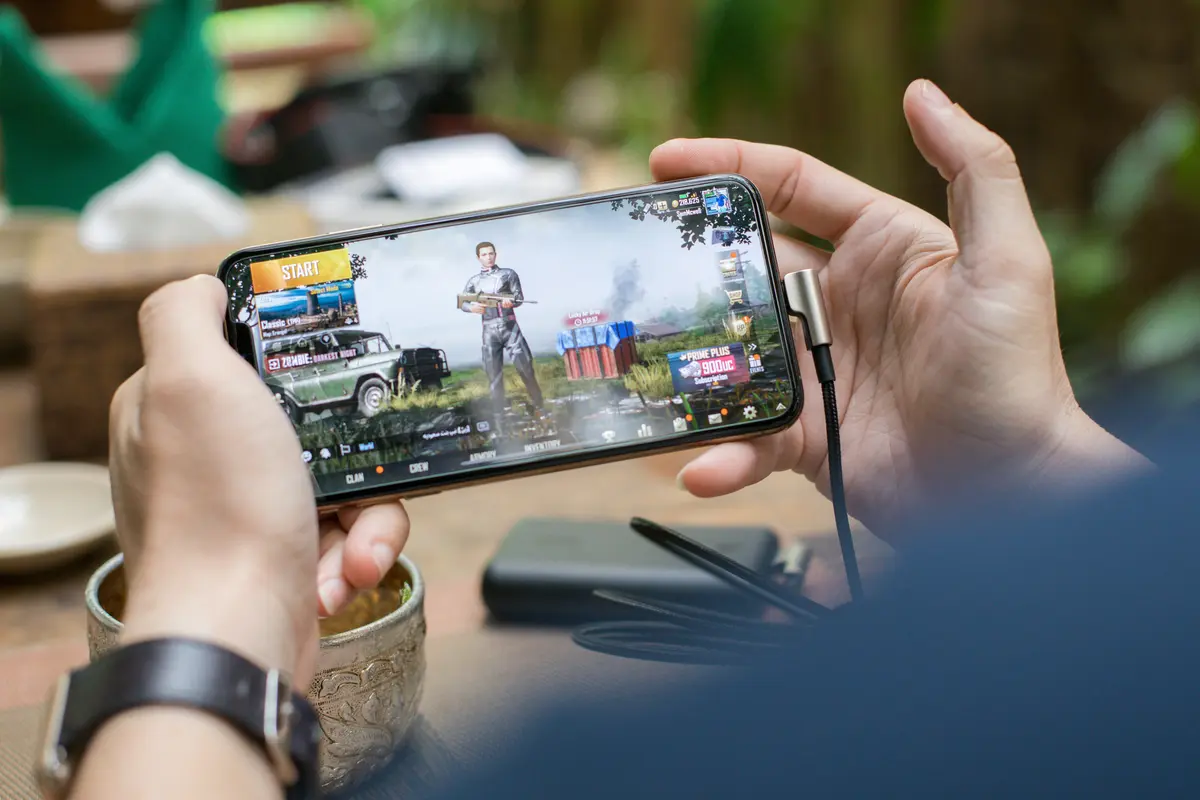 Ilustrasi gim seluler, online, PUBG