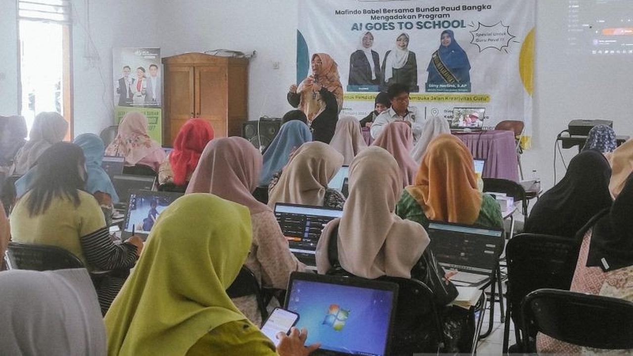 Mafindo Babel Bekali Literasi AI Guru PAUD, Dorong Pemanfaatan Teknologi Cerdas di Pendidikan Anak Usia Dini