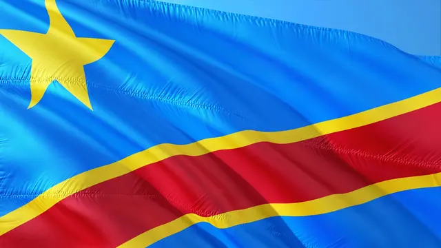 Ilustrasi Bendera Republik Demokratik Kongo