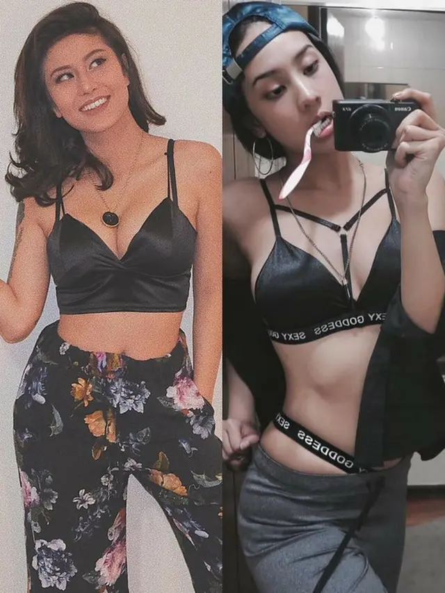[Bintang] Selalu Bikin Sensasi, Begini Gaya Selebgram Eksis Awkarin dan Anya Geraldine, Mana Yang Paling Seksi?