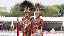 Raih best dress, Erina Gudono dan Kaesang Pangarep tampil dalam balutan busana adat Minahasa.  [Instagram/erinagudono].