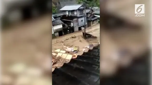 Otoritas Jepang mengumumkan jumlah korban tewas akibat banjir bandang naik menjadi 180 orang.