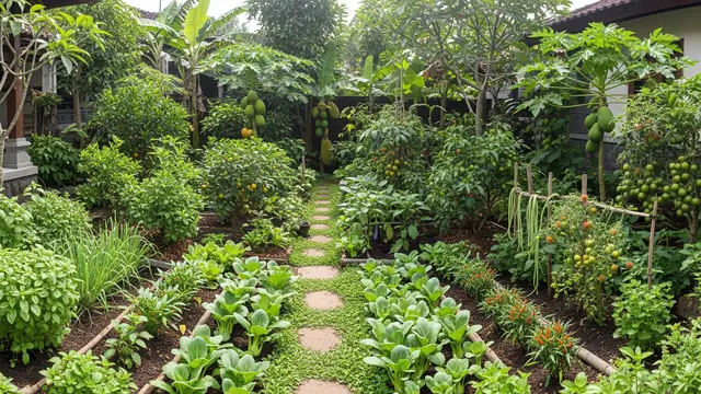Cara Menata Pekarangan agar Menjadi Sumber Pangan Sekaligus Mempercantik Rumah/AI Generated