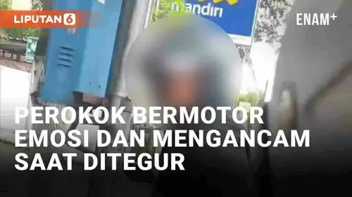 VIDEO: Viral Perokok Bermotor di Malang Malah Emosi dan Mengancam Saat Ditegur, Berakhir Minta Maaf