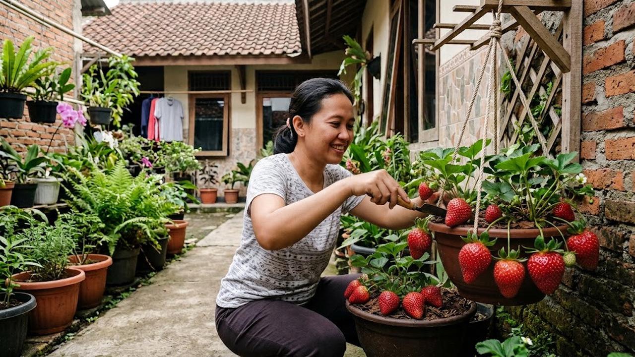 Cara Menanam Stroberi di Pot agar Tidak Mudah Busuk, Cocok untuk Lahan Terbatas