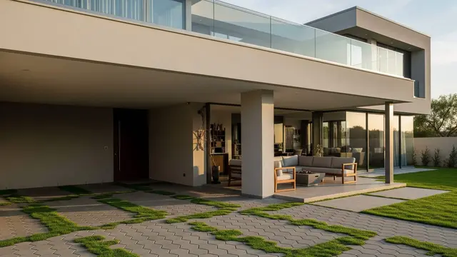 Desain Teras Kombinasi Carport dan Ruang Santai yang Aman dan Nyaman