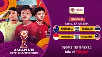 Semifinal ASEAN U19 Boys Championship 2024 / AFF U19 2024. (Sumber: Dok. Vidio.com)