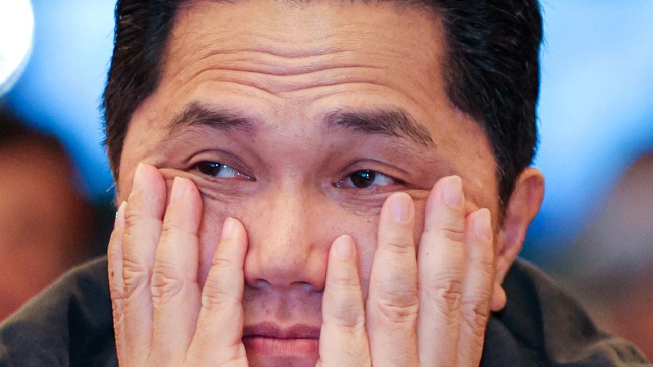 Foto: Wajah Kecewa Ketum PSSI Erick Thohir Saat Timnas Indonesia Dibantai Irak di Piala Asia 2023