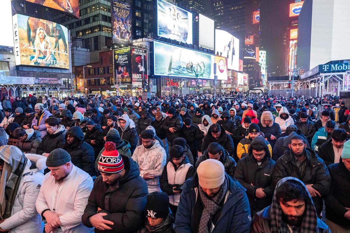 FOTO: Semangat Ramadan Menggema di Times Square New York