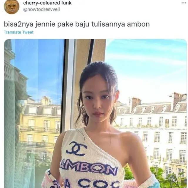 Gaun Jennie Blackpink di Paris Fashion Week Sempat Disangka Handuk dan Bikin Wargenet Indonesia Salfok