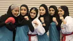 Sejumlah karateka berhijab siap tampil pada Kejuaraan Dunia Karate Junior, Cadet dan U-21 2015 di ICE, Tangerang. (Bola.com/Vitalis Yogi Trisna) 