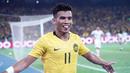 Safawi Rasid - Begitu pun dengan bomber Malaysia yang telah mencetak empat gol ini juga dipastikan tidak akan lagi bersaing menjadi top skor Piala AFF 2020. Safawi Rasid dan negaranya gagal menembus fase grup. (AFP/Kamarul Akhir)